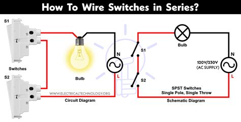 How To Wire Switches In Series Electrical Technology