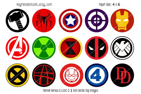 Printable Marvel Avengers Logos