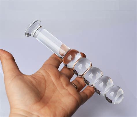Beaded Clear Glass Dildo Ribbed Glass Wand Adult Sex Toy Etsy