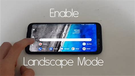 Enable Landscape Mode On Homescreen Samsung Experience Ux 90 Youtube