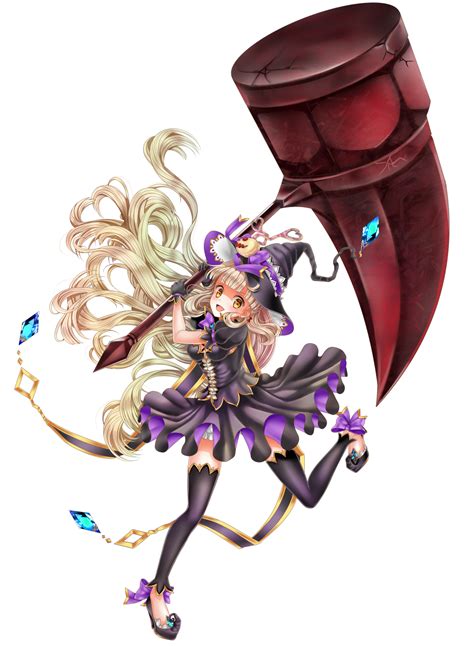 safebooru 1girl black legwear blonde hair gloves hammer hat highres holding jewelry long hair