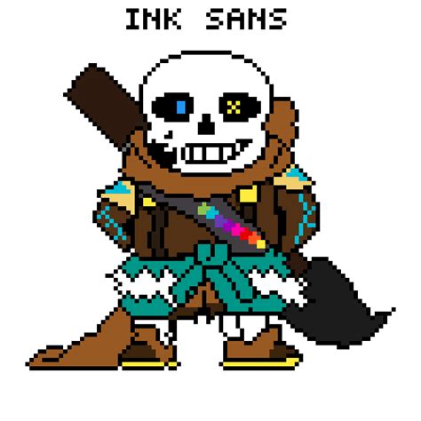 He exists out of them but can interact with them. Pixilart - ink sans by Underplayer