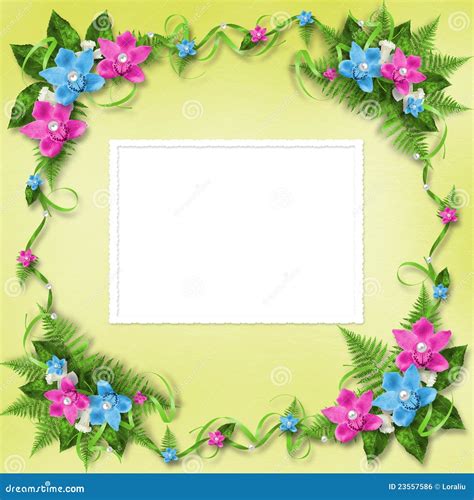 Invitation On The Delicate Pastel Background Stock Illustration