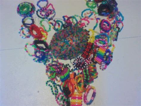 Most Of My Kandibracelets And A Hat In A Heart By Jojomojo Kandi