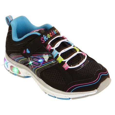✅ free shipping on many items! Skechers Youth Girl's S Lights Up Light Ray - Black/Multi ...