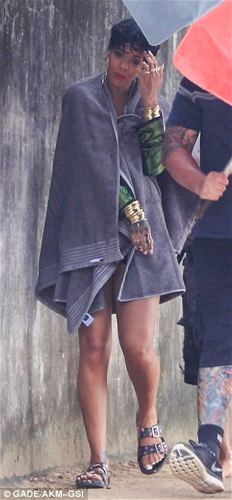 Rihanna Reveals Tan Lines As She Poses Topless For Vogue Brazil