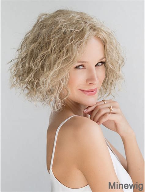 blonde chin length curly without bangs 10 fashionable medium wigs