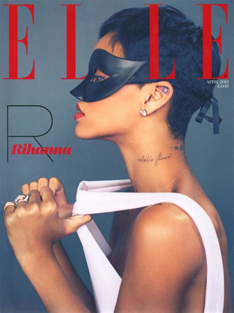 Wonderful World Of Fashion And Beauty Rihanna Elle Magazine UK April