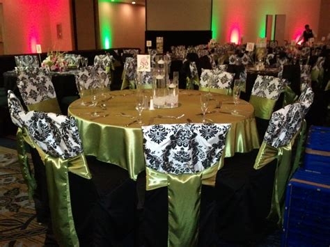 Browse wedding decorations to make your reception or wedding ceremony memorable. wedding black chair covers, black and white damask chair c ...