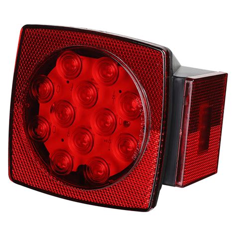 Lumen 88 1001947 4 Red Square Led Combination Tail Lights