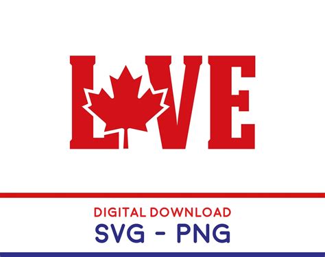 canada maple leaf love svg canada day svg canadian love etsy