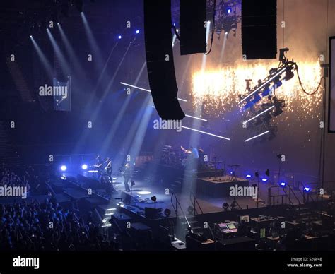 Stage On Fire Stock Photo Alamy