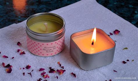 how to make massage oil candles lovely greens