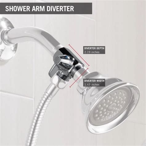 Delta U Pk Way Shower Arm Diverter For Hand Held Shower Heads