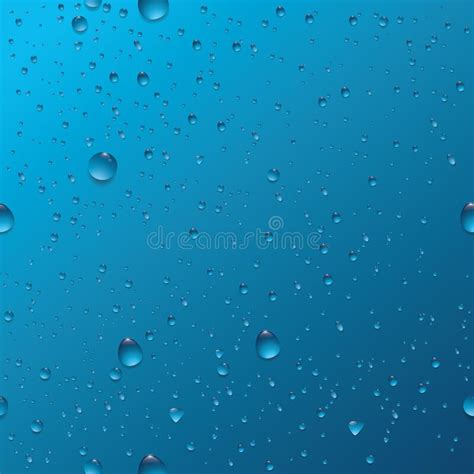 Water Droplets Background Vector Illustration Decorative Design Stock