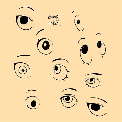 How To Draw Eyes Cute Round Anime Eyes Eye Drawing Eye Drawing Tutorials Drawing Expressions