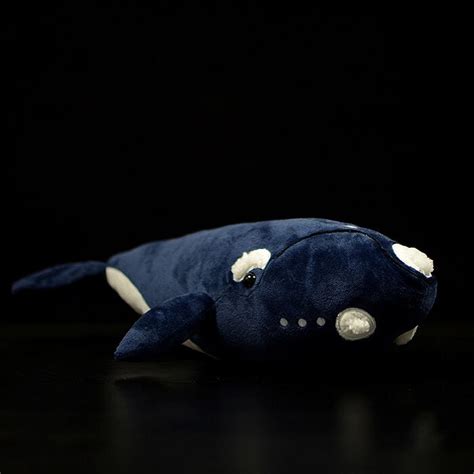 Realistic North Pacific Right Whale Stuffed Animal Plush Toy Keaiart