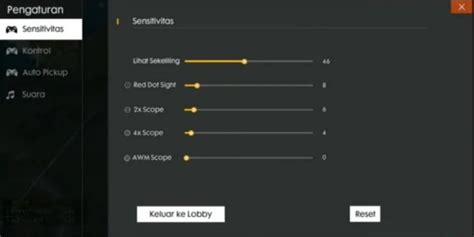 Cara Setting Sensitivitas Free Fire Terbaik Auto Headshot