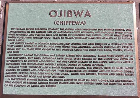Chippewa Indians Ojibwa Chippewa Indian Plaque History Grand