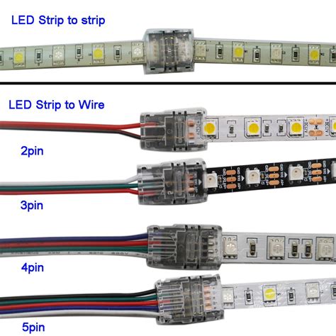 Connectors Track Rail And Cable Lighting Actoo 4 Pin Led Strip Connector 1 To 3 Splitter Cable