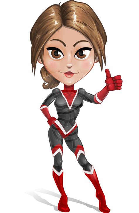 Female Superhero Character In Vector Format Comes With