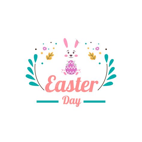 Rabbit Easter Bunny Vector Hd Png Images Creative Design Easter Day
