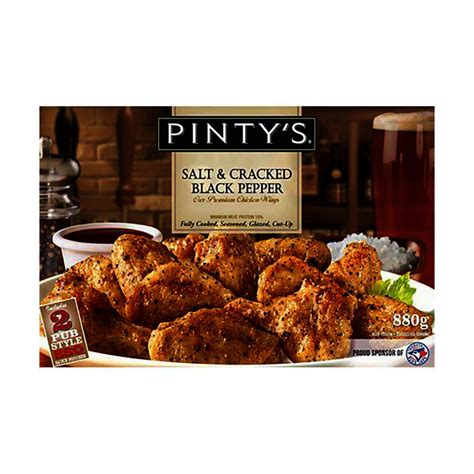 There are 109 calories in 1 wing 3.2 oz with bone (1.7 oz) of chicken wing, with skin, raw. Costco Chicken Wings Calories : Pinty S Pub Grill Pinty S ...