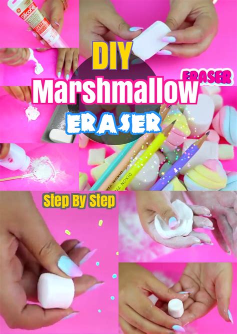 Diy Back To School Crafts How To Make Marshmallow Eraser For Kids