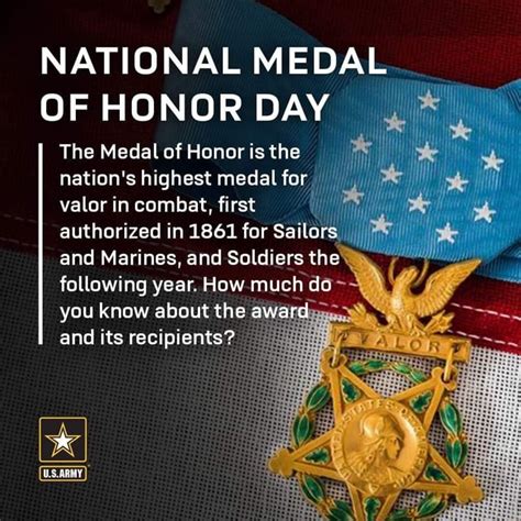 National Medal Of Honor Day The Medal Of Honor Is The Nations Highest