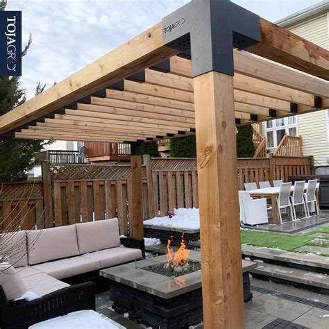 Toja Grid Simple Modular Pergola System Outdoor Pergola Pergola