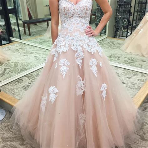 Appliques Sweetheart Ball Gown Tulle Prom Dresses 2017 On Luulla