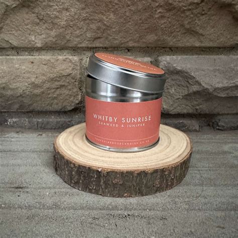 whitby sunrise scented tin candle
