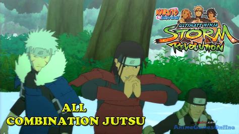Naruto Storm Revolution All Combination Jutsu Youtube