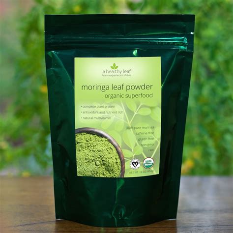 Moringa Powder: USDA Certified Organic Moringa Oleifera Leaf Powder - A gambar png