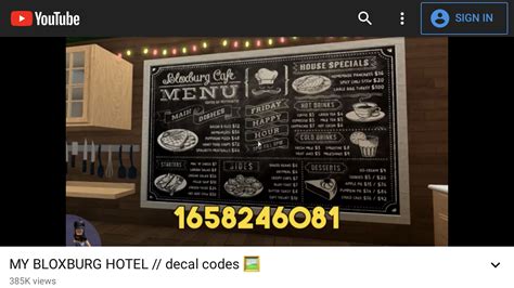 Pin by 𝕂 𝕒 𝕚 𝕥 𝕝 𝕪 𝕟 on DECOR DESIGN Cafe decal codes bloxburg Cafe