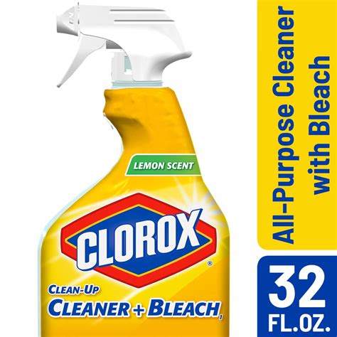 Clorox Clean Up All Purpose Cleaner With Bleach Spray Bottle Lemon