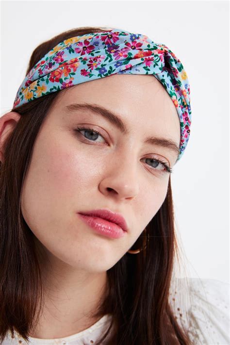 Printed Headband Floral Dresses Trf Zara United States Print