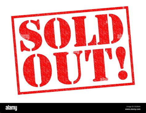 Sold Out Cut Out Stock Images And Pictures Alamy