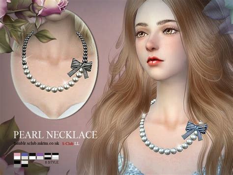 My Sims 4 Blog Pearl Necklace By S Club