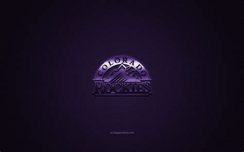 Colorado Rockies American Baseball Club Mlb Purple Logo Purple
