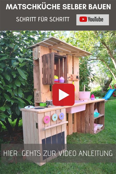 Kinderbett aus europaletten einfach selber bauen. ᐅ Matschküche selber bauen aus Paletten & Obstkisten | Selber bauen paletten, Selber bauen und ...