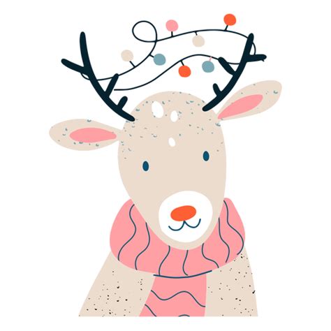 Cute Reindeer Festive Illustration Transparent Png And Svg Vector File