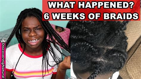 Many factors can cause hair breakage, including hair styling methods, products, diet, and stress. 6 Weeks of Box Braids on Natural Hair Take down | Hair ...