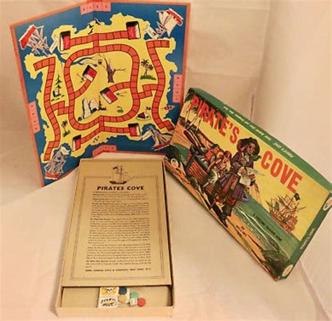 Pirates Cove Board Game By Gabriel And Sons 1956 Pirates Cove Board Games Cove