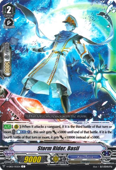 Storm Rider Basil V Eb02 Champions Of The Asia Circuit Cardfight