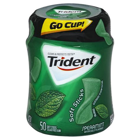 Buy Trident Spearmint Gum 50 Count Per Pack 24 Per Case Online At