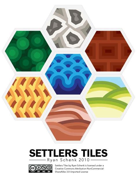 Printable Settlers Of Catan Tiles Ryan Schenk Custom
