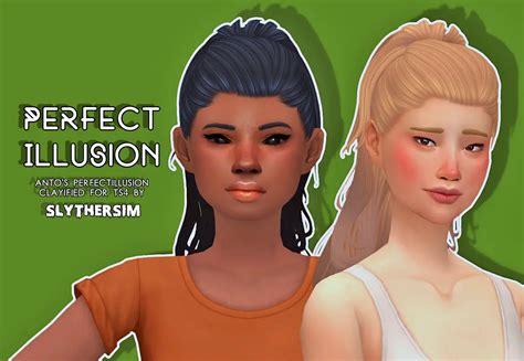 Slythersim Antos Perfect Illusion Clayified Sims 4 Hairs