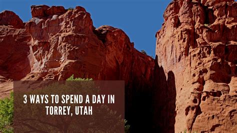 3 Ways To Spend A Day In Torrey Utah Cougar Ridge