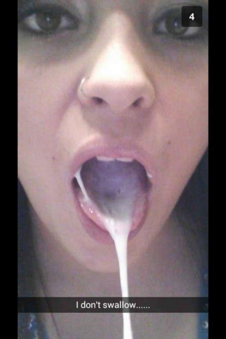 Snapchat Prove That She Does Not Swallow Porn Pic